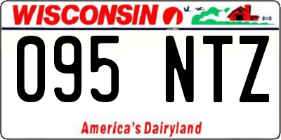 WI license plate 095NTZ