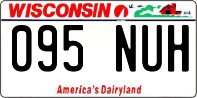 WI license plate 095NUH