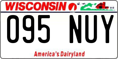 WI license plate 095NUY