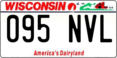 WI license plate 095NVL
