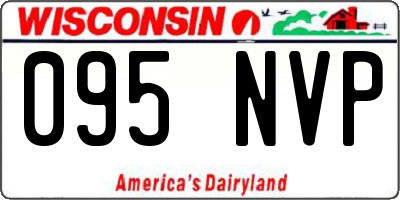 WI license plate 095NVP