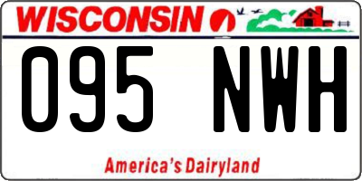 WI license plate 095NWH