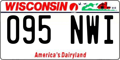 WI license plate 095NWI