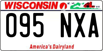 WI license plate 095NXA