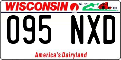 WI license plate 095NXD