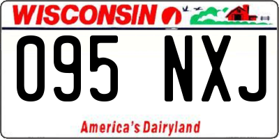 WI license plate 095NXJ