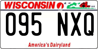 WI license plate 095NXQ