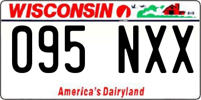 WI license plate 095NXX