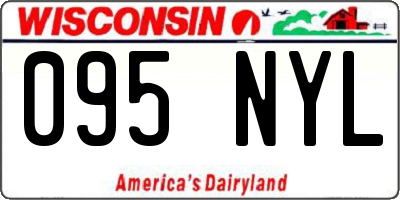 WI license plate 095NYL