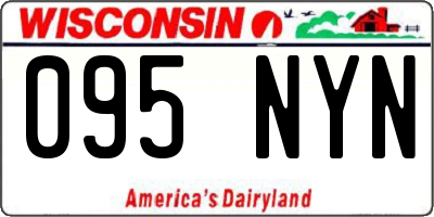 WI license plate 095NYN