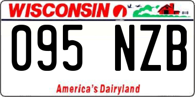 WI license plate 095NZB