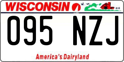 WI license plate 095NZJ