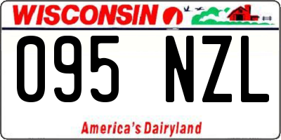 WI license plate 095NZL