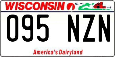WI license plate 095NZN