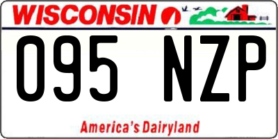WI license plate 095NZP