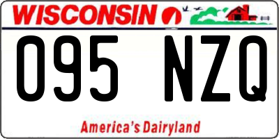 WI license plate 095NZQ