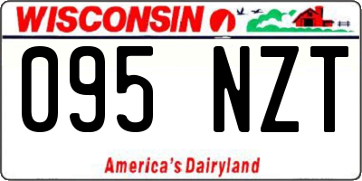 WI license plate 095NZT