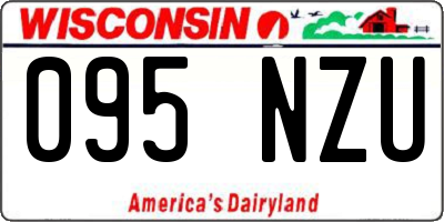 WI license plate 095NZU