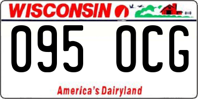 WI license plate 095OCG