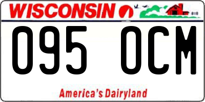 WI license plate 095OCM