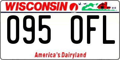 WI license plate 095OFL
