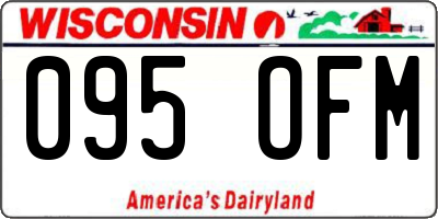 WI license plate 095OFM