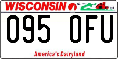 WI license plate 095OFU