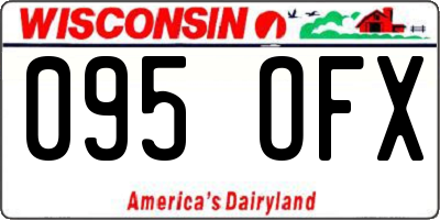 WI license plate 095OFX