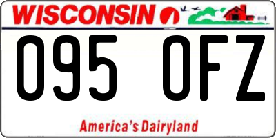 WI license plate 095OFZ