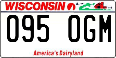 WI license plate 095OGM