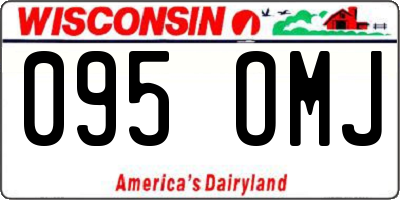 WI license plate 095OMJ