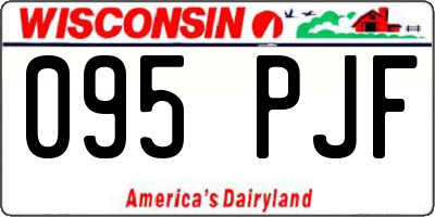 WI license plate 095PJF