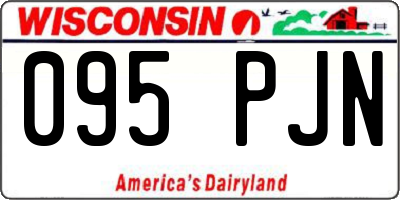 WI license plate 095PJN