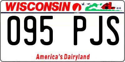 WI license plate 095PJS