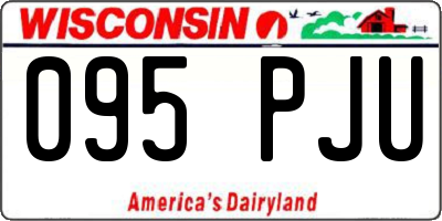 WI license plate 095PJU