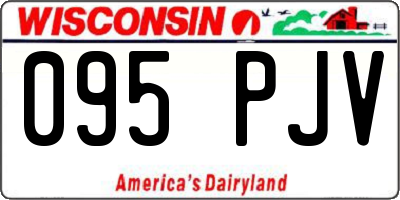 WI license plate 095PJV