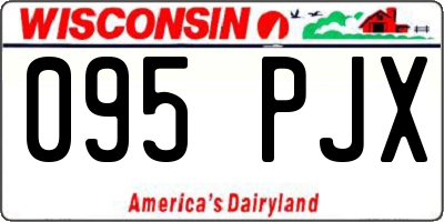 WI license plate 095PJX