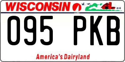 WI license plate 095PKB