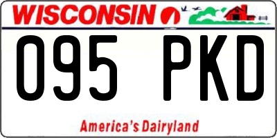 WI license plate 095PKD
