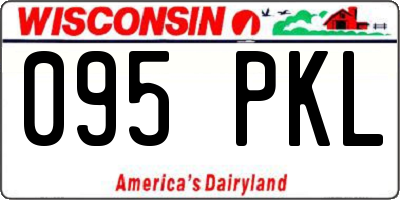 WI license plate 095PKL