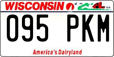 WI license plate 095PKM