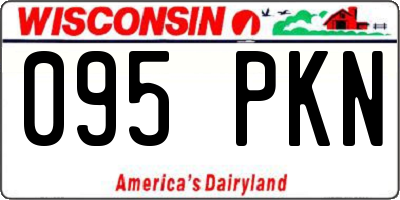 WI license plate 095PKN