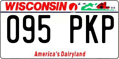 WI license plate 095PKP