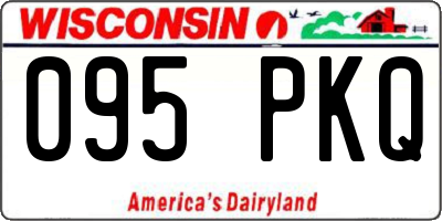 WI license plate 095PKQ