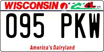 WI license plate 095PKW