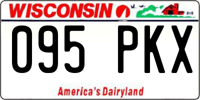 WI license plate 095PKX