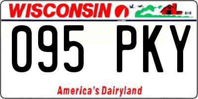 WI license plate 095PKY