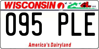 WI license plate 095PLE