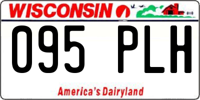 WI license plate 095PLH