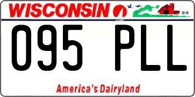 WI license plate 095PLL